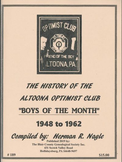 Altoona Optimist Club "Boys of the Month 1948 to 1962"