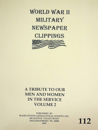 World War II - Military Newspaper Clippings Vol. 2