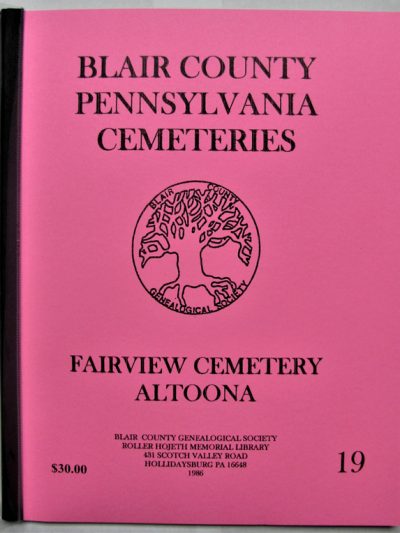 Fairview Cemetery, Altoona, Pa.
