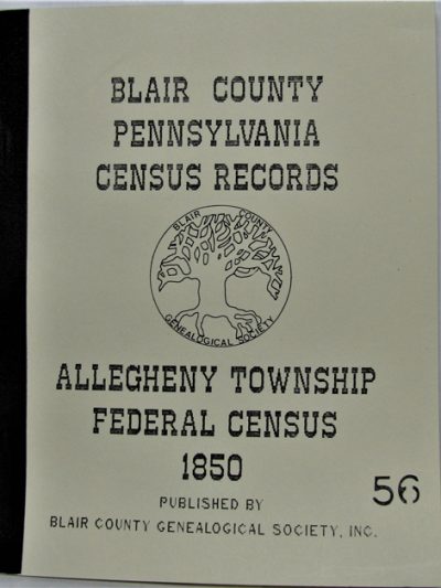 1850 Allegheny Township Census Records