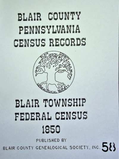 1850 Blair Township Census Records