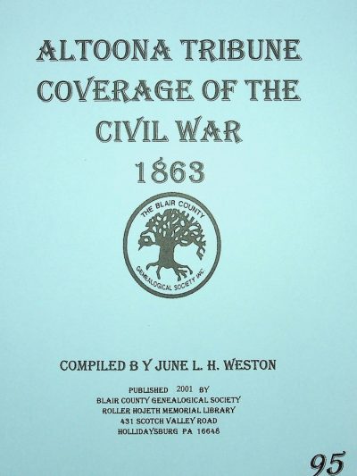 Altoona Tribune Coverage of the Civil War, 1863